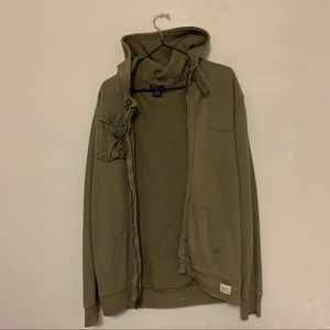 Men XL hoodie zip up good condition Polo by R.L.